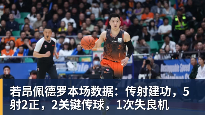 kaiyun体育若昂佩德罗本场数据：传射建功，5射2正，2关键传球，1次失良机