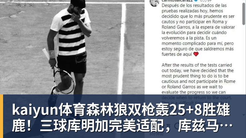 kaiyun体育森林狼双枪轰25+8胜雄鹿!三球库明加完美适配,库兹马7中0太辣眼